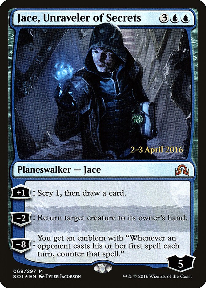 Jace, Unraveler of Secrets [Shadows over Innistrad Promos] | Good Games Adelaide SA
