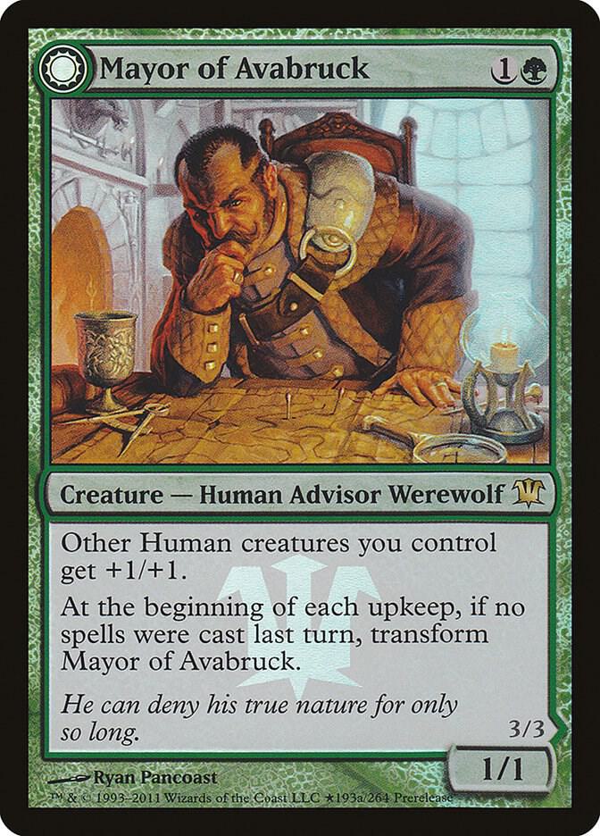 Mayor of Avabruck // Howlpack Alpha 193 (Prerelease Cards)  - Foil | Good Games Adelaide SA