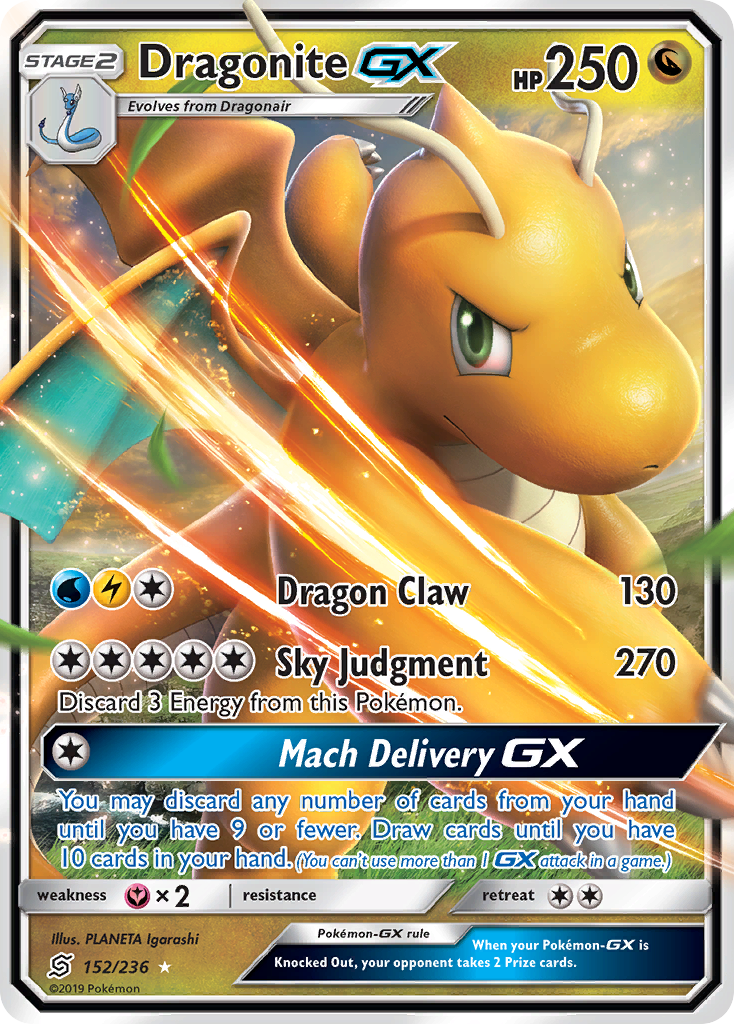 Dragonite GX (152/236) [Sun & Moon: Unified Minds] | Good Games Adelaide SA