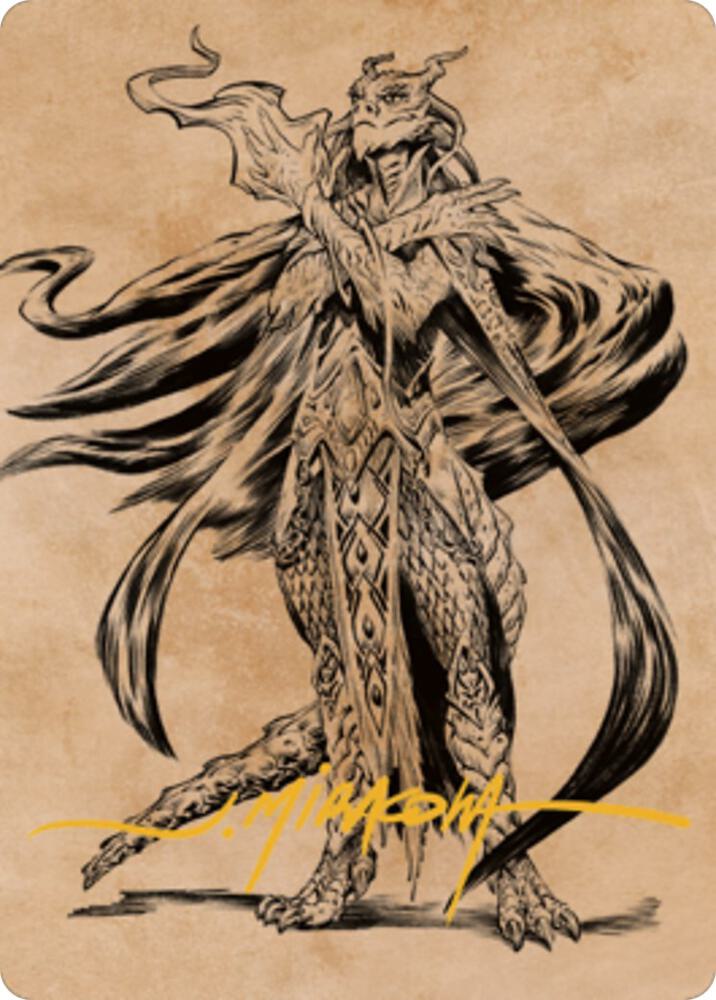 Lozhan Dragons Legacy Art Card Gold Stamped Signature 69 (Art Series: Commander Legends: Battle for Baldur's Gate)  | Good Games Adelaide SA