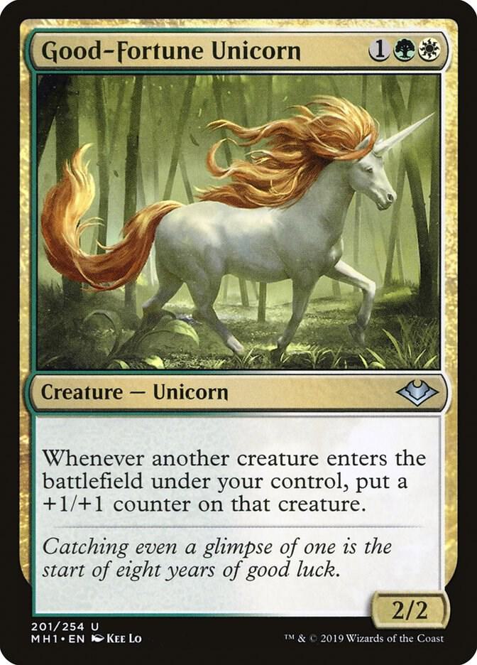 Good-Fortune Unicorn 201 (Modern Horizons)  | Good Games Adelaide SA
