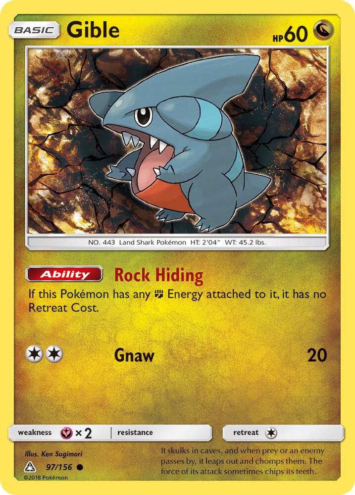 Gible 97/156 (SM - Ultra Prism)  | Good Games Adelaide SA