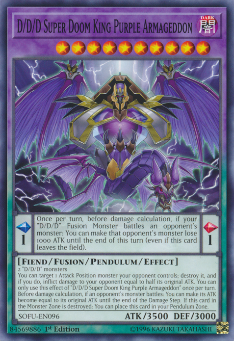 D/D/D Super Doom King Purple Armageddon [SOFU-EN096] Common | Good Games Adelaide SA