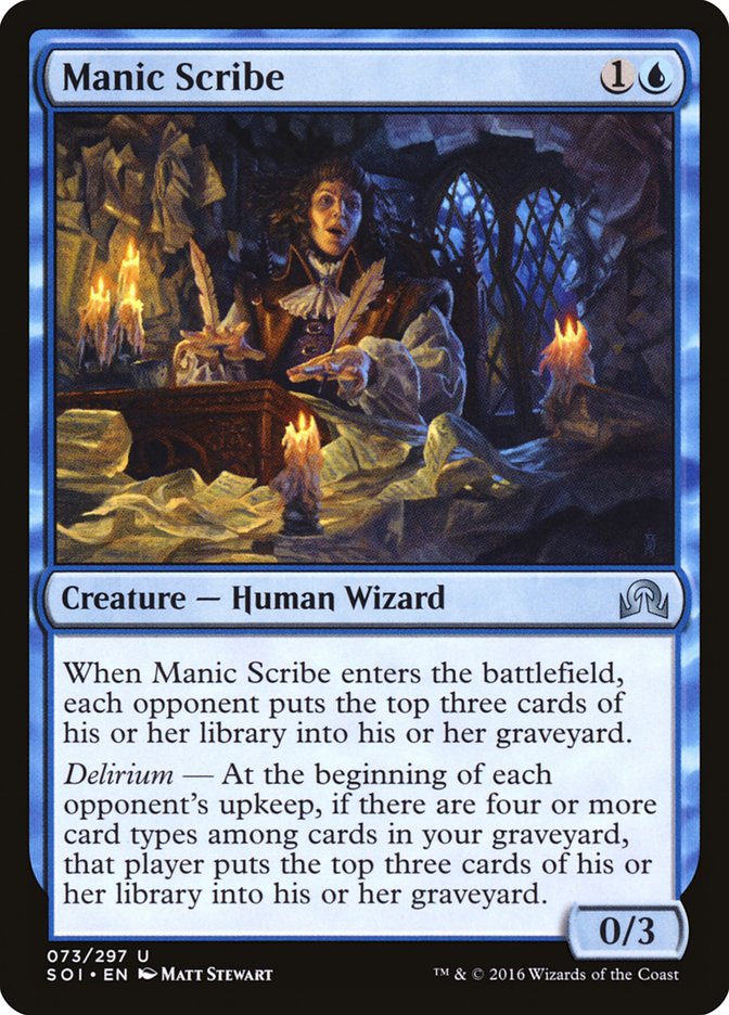 Manic Scribe 73 (Shadows over Innistrad)  | Good Games Adelaide SA