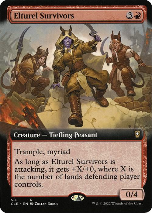 Elturel Survivors Extended Art 581 (Commander Legends: Battle for Baldur's Gate)  - Foil | Good Games Adelaide SA