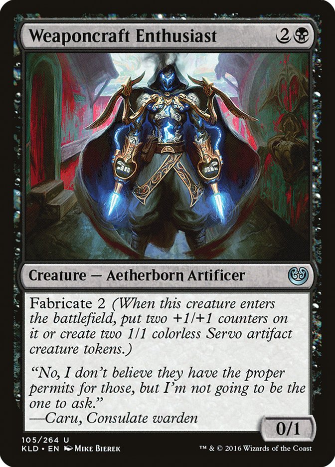 Weaponcraft Enthusiast 105/264 (Kaladesh)  - Foil | Good Games Adelaide SA