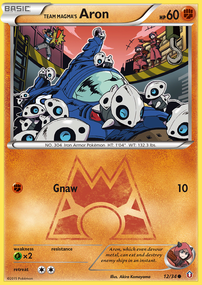 Team Magma's Aron (12/34) [XY: Double Crisis] | Good Games Adelaide SA