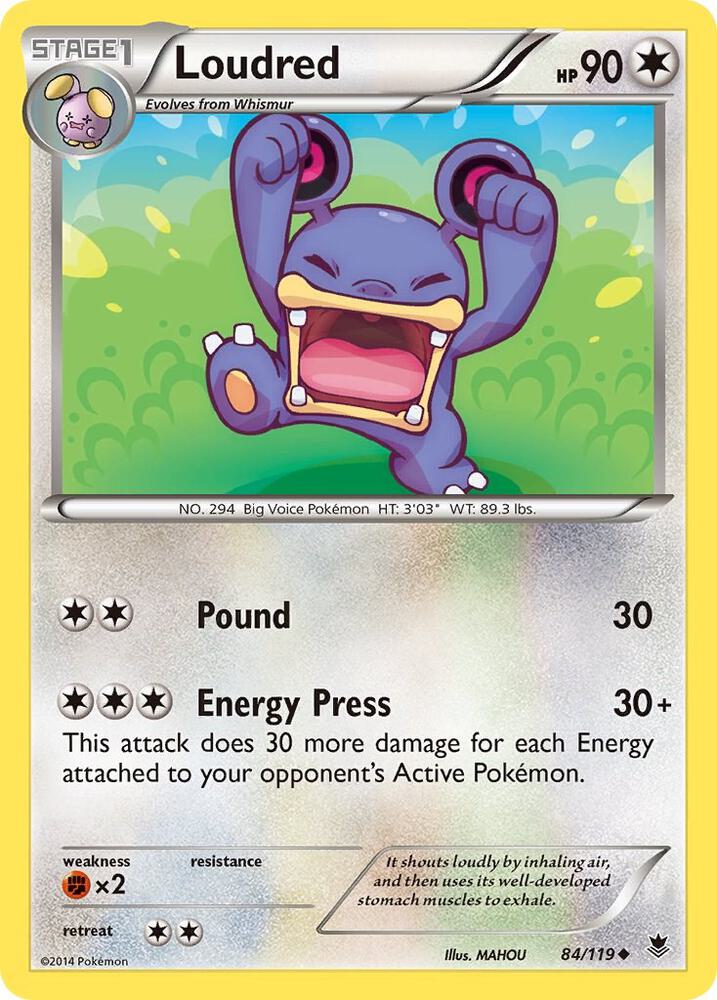 Loudred 84/119 (XY - Phantom Forces)  | Good Games Adelaide SA
