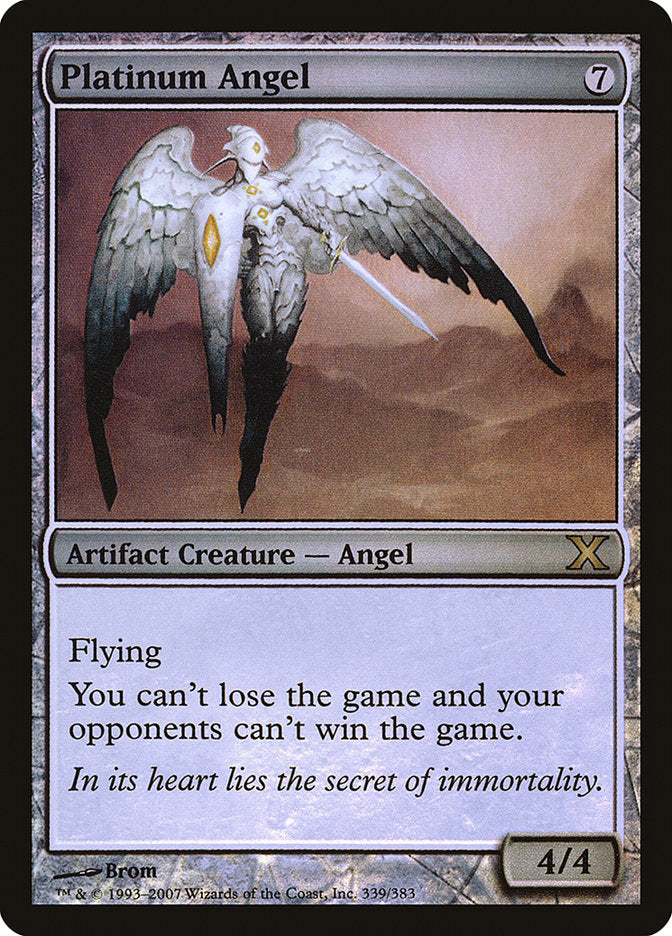 Platinum Angel (Premium Foil) [Tenth Edition] | Good Games Adelaide SA