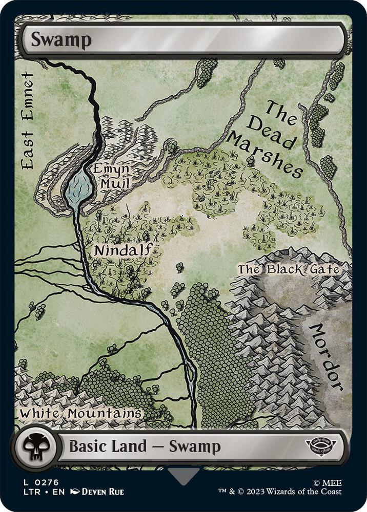Swamp 0276 276 (Universes Beyond: The Lord of the Rings: Tales of Middle-earth)  - Foil | Good Games Adelaide SA