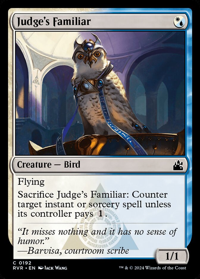 Judge's Familiar 192 (Ravnica Remastered)  | Good Games Adelaide SA