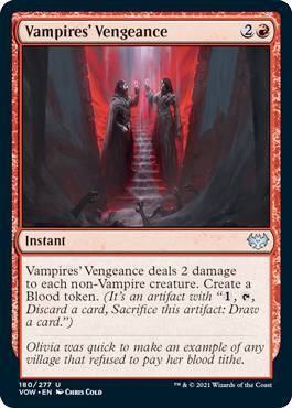 Vampires Vengeance 180 (Innistrad: Crimson Vow)  - Foil | Good Games Adelaide SA
