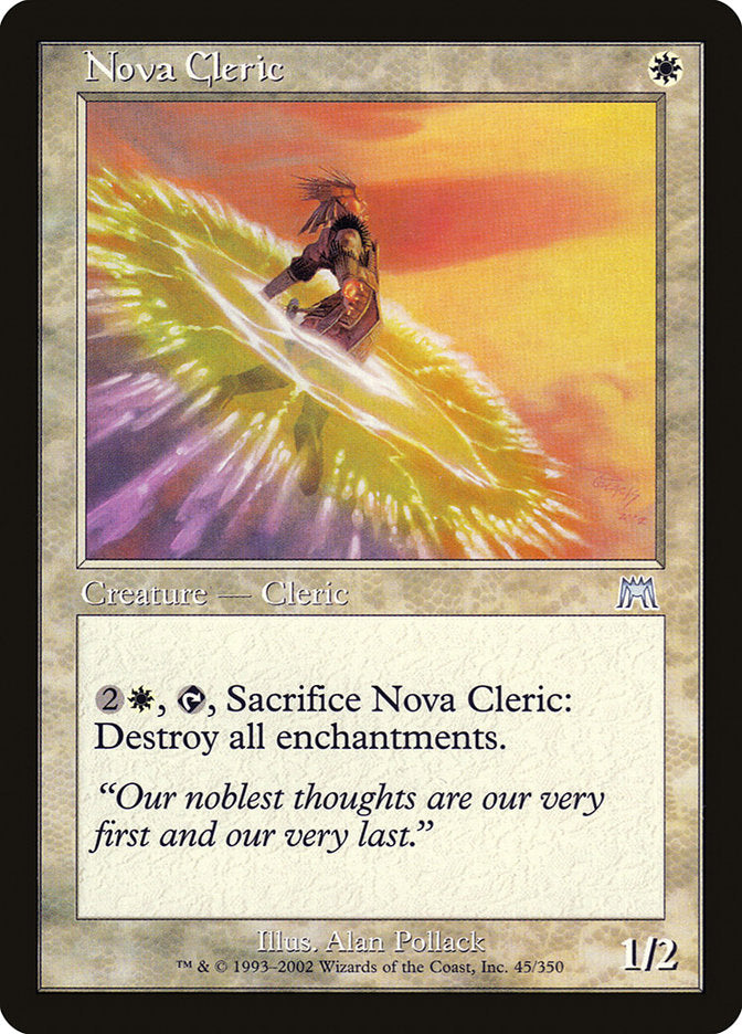 Nova Cleric 45 (Onslaught)  - Foil | Good Games Adelaide SA