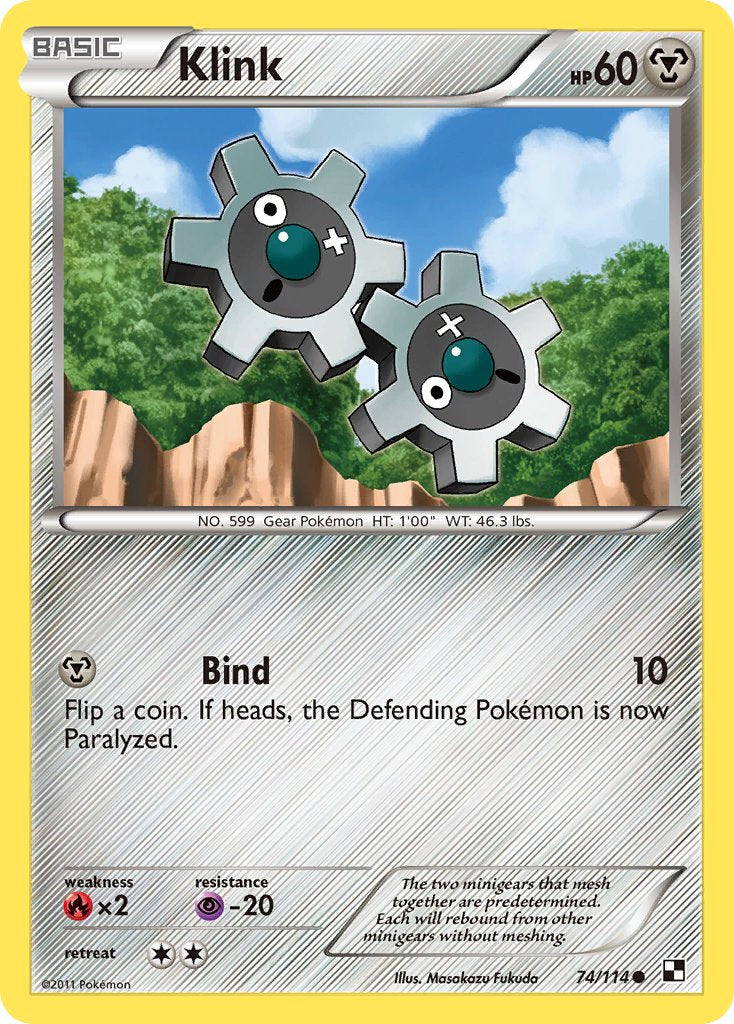 Klink (74/114) (Cracked Ice Holo) (Blister Exclusive) [Black & White: Base Set] | Good Games Adelaide SA