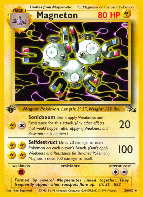Magneton (26/62) [Fossil 1st Edition] | Good Games Adelaide SA