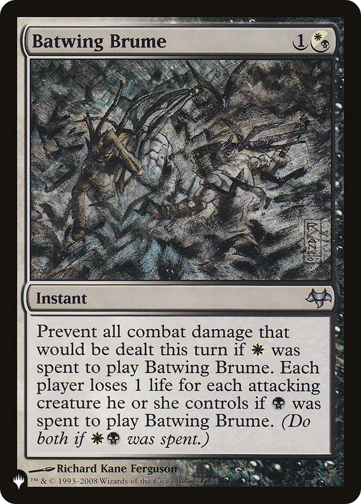 Batwing Brume [The List Reprints] | Good Games Adelaide SA