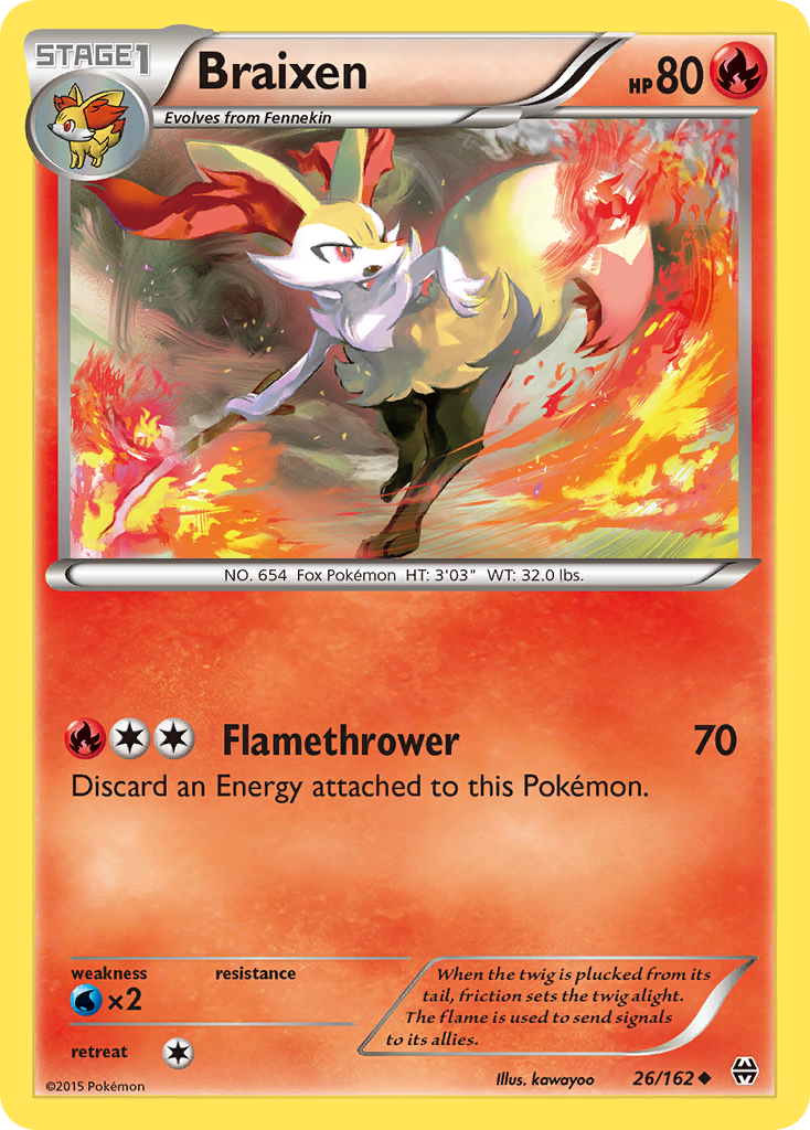 Braixen (26/162) [XY: BREAKthrough] | Good Games Adelaide SA