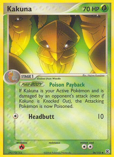 Kakuna (36/112) [EX: FireRed & LeafGreen] | Good Games Adelaide SA