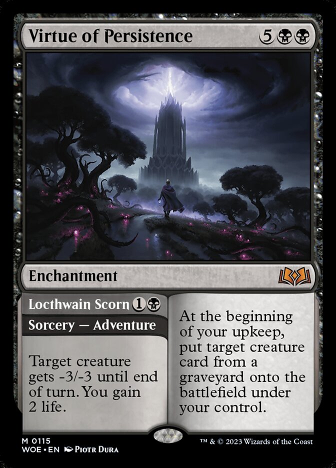 Virtue of Persistence 115 (Wilds of Eldraine)  - Foil | Good Games Adelaide SA
