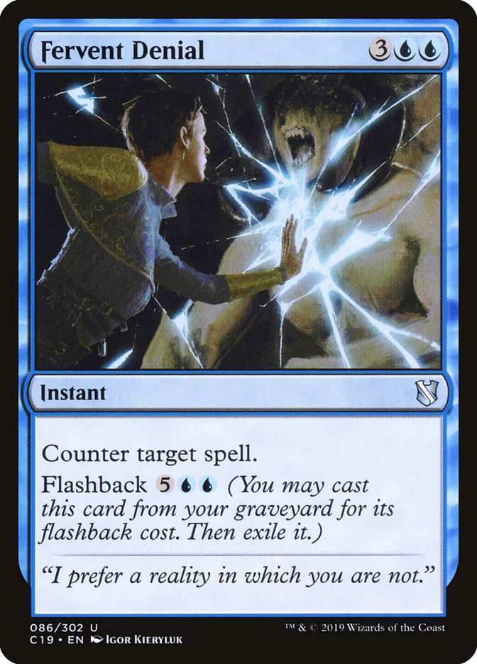 Fervent Denial 86 (Commander 2019)  | Good Games Adelaide SA