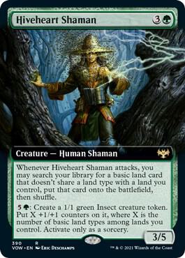 Hiveheart Shaman Extended Art 390 (Innistrad: Crimson Vow)  - Foil | Good Games Adelaide SA