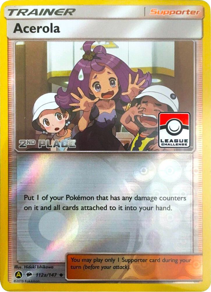 Acerola 112a 147 League Challenge 2nd Place 112a/147 (League & Championship Cards)  - Reverse Holofoil | Good Games Adelaide SA