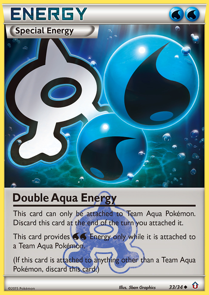 Double Aqua Energy (33/34) [XY: Double Crisis] | Good Games Adelaide SA