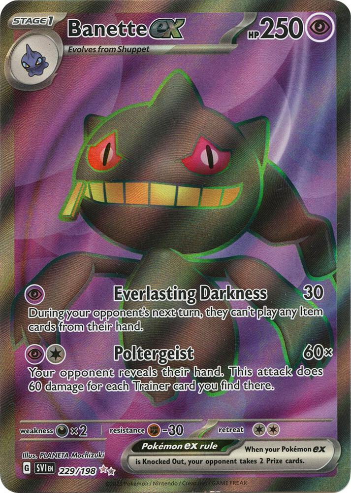 Banette ex 229 198 229/198 (SV01: Scarlet & Violet Base Set)  - Holofoil | Good Games Adelaide SA