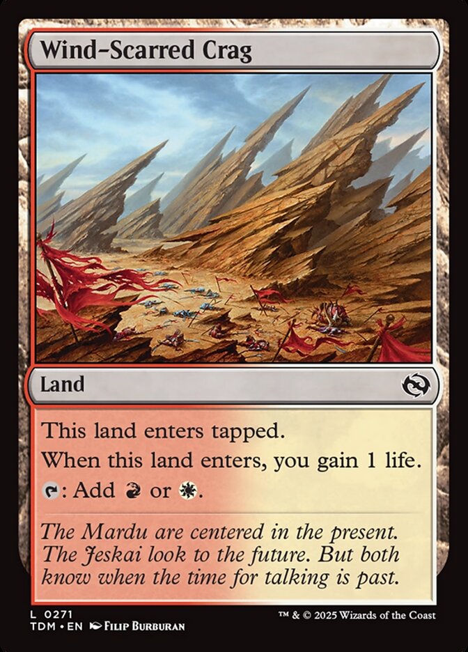Wind Scarred Crag 271 (Tarkir: Dragonstorm)  - Foil | Good Games Adelaide SA