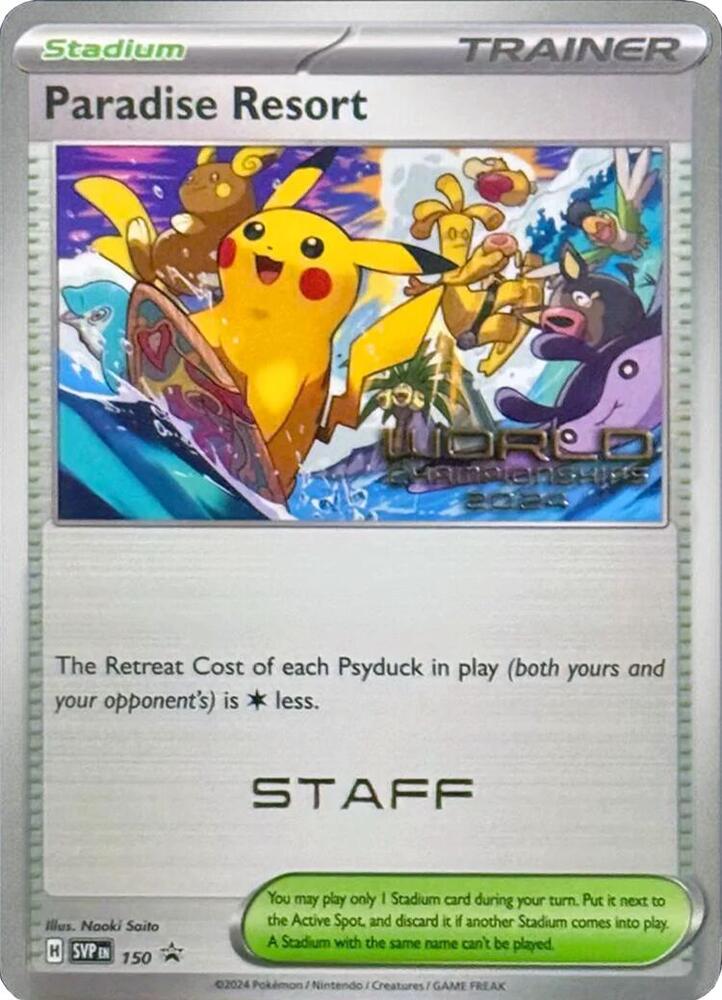Paradise Resort World Championships 2024 Staff 150 (SV: Scarlet & Violet Promo Cards)  | Good Games Adelaide SA