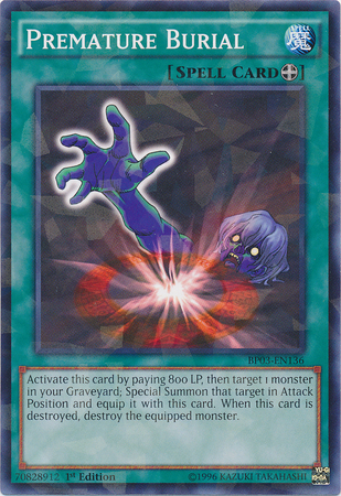 Premature Burial [BP03-EN136] Shatterfoil Rare | Good Games Adelaide SA