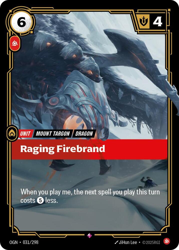 Raging Firebrand 031/298 (Origins)  - Foil | Good Games Adelaide SA