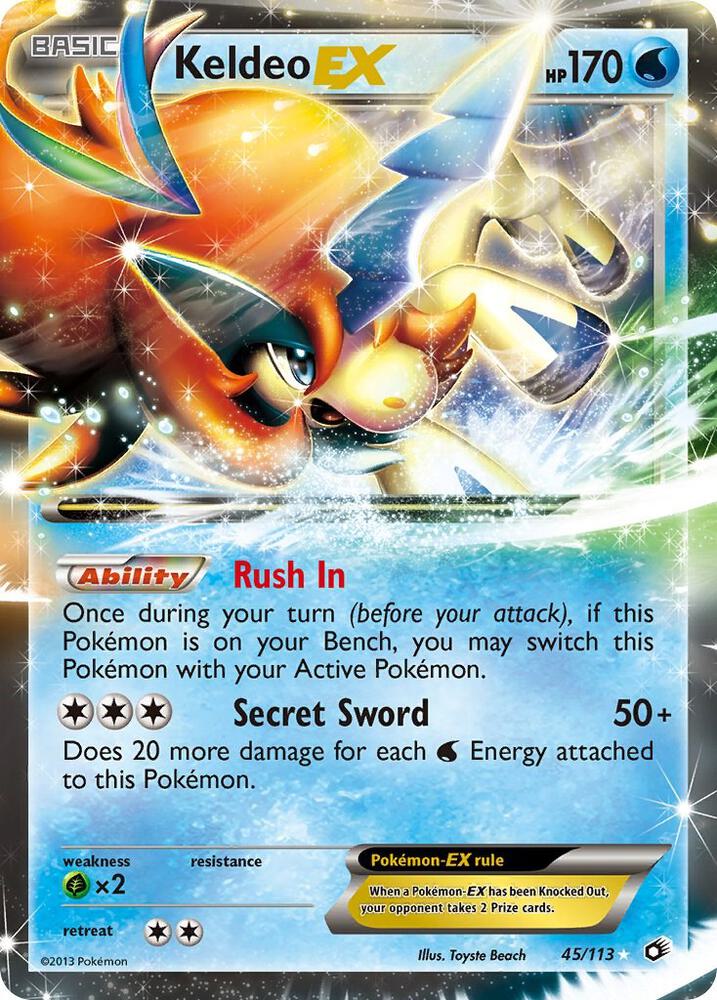 Keldeo EX 45/113 (Legendary Treasures)  - Holofoil | Good Games Adelaide SA