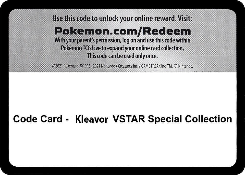 Code Card Kleavor VSTAR Special Collection  (Miscellaneous Cards & Products)  | Good Games Adelaide SA