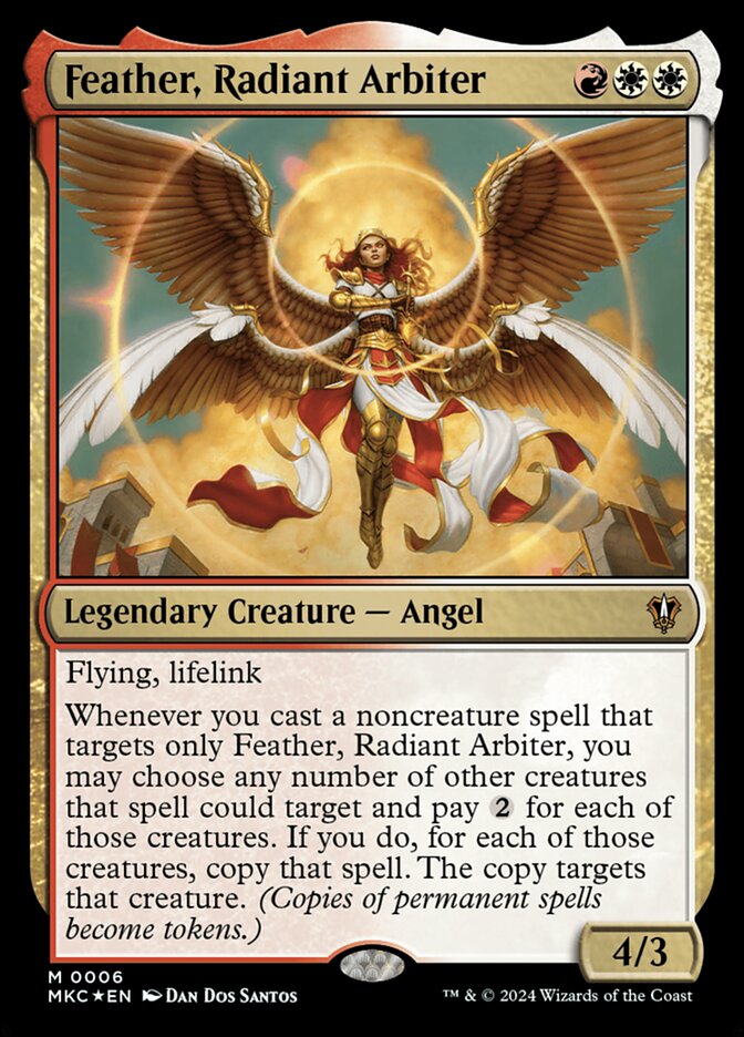 Feather, Radiant Arbiter 6 (Commander: Murders at Karlov Manor)  - Foil | Good Games Adelaide SA