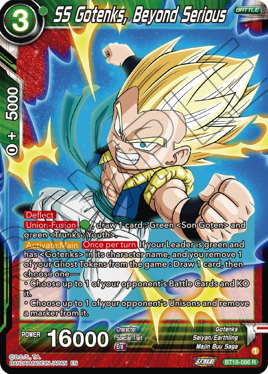 SS Gotenks, Beyond Serious (BT18-086) [Dawn of the Z-Legends] | Good Games Adelaide SA