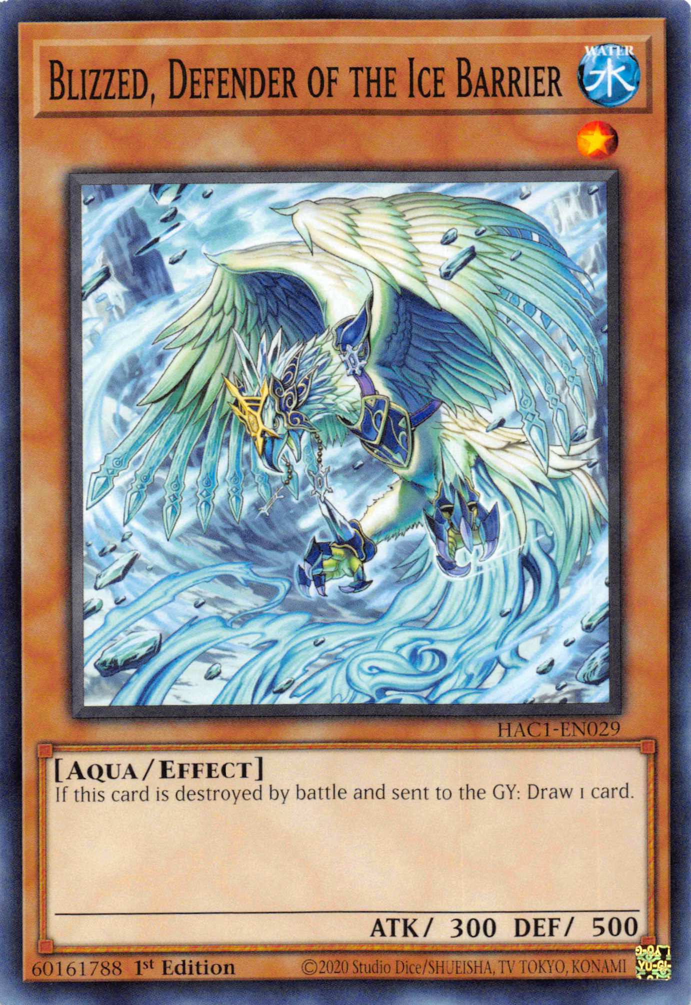 Blizzed, Defender of the Ice Barrier [HAC1-EN029] Common | Good Games Adelaide SA