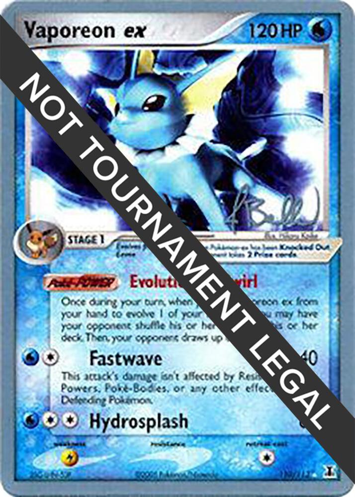 Vaporeon ex 2006 Jimmy Ballard 110/113 (World Championship Decks)  | Good Games Adelaide SA