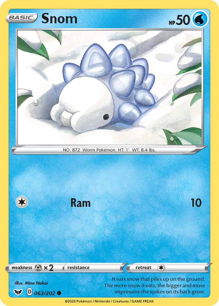 Snom (063/202) [Sword & Shield: Base Set] | Good Games Adelaide SA