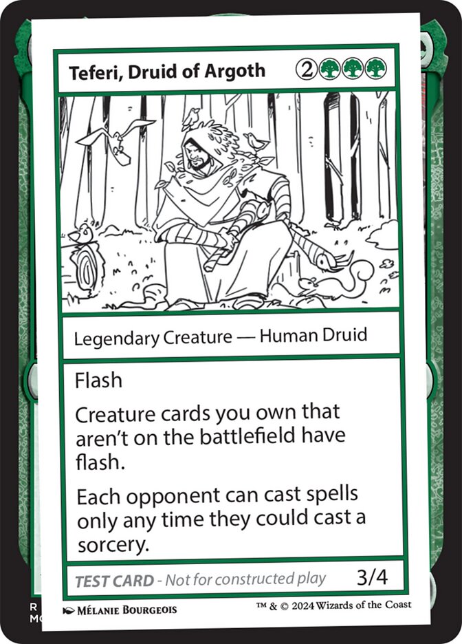 Teferi Druid of Argoth  (Mystery Booster 2 Playtest Cards)  | Good Games Adelaide SA