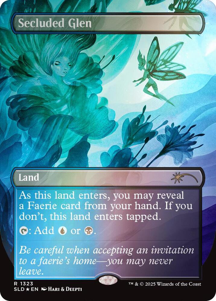 Secluded Glen Rainbow Foil 1323 (Secret Lair Drop Series)  - Foil | Good Games Adelaide SA