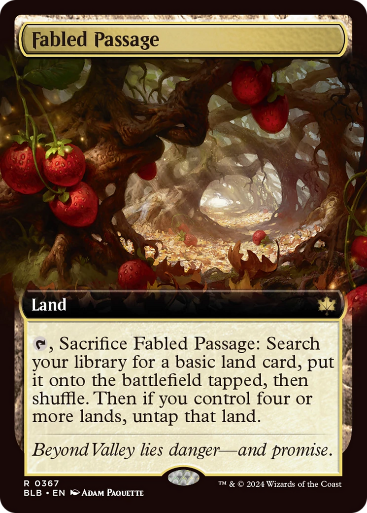 Fabled Passage (Extended Art) [Bloomburrow] | Good Games Adelaide SA