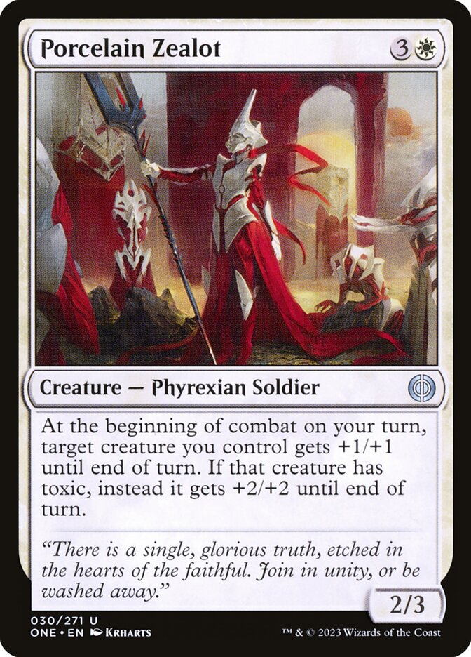Porcelain Zealot 30 (Phyrexia: All Will Be One)  | Good Games Adelaide SA