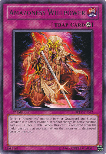 Amazoness Willpower [DREV-EN072] Rare | Good Games Adelaide SA