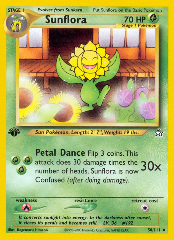Sunflora (50/111) [Neo Genesis 1st Edition] | Good Games Adelaide SA