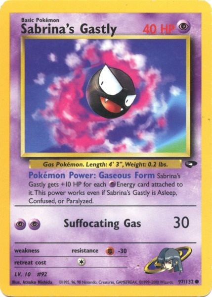 Sabrina's Gastly (97/132) [Gym Challenge Unlimited] | Good Games Adelaide SA