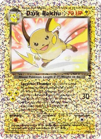 Dark Raichu (S3/S4) [Box Topper] | Good Games Adelaide SA