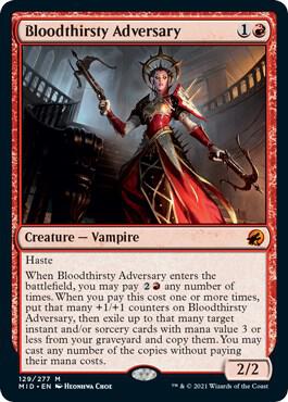 Bloodthirsty Adversary 129 (Innistrad: Midnight Hunt)  | Good Games Adelaide SA