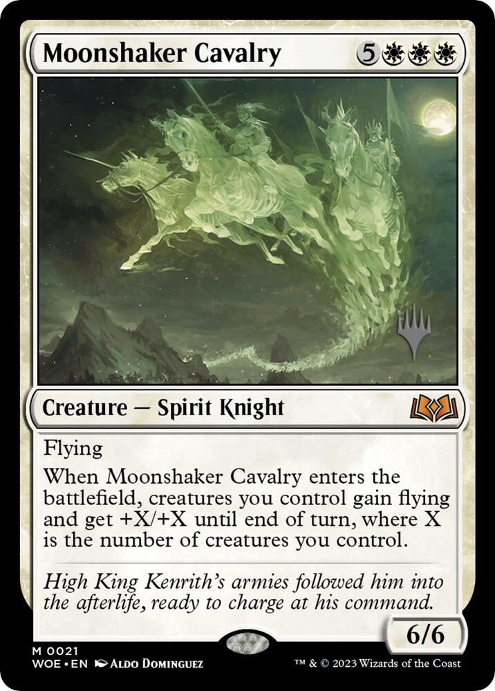 Moonshaker Cavalry 21 (Promo Pack: Wilds of Eldraine)  - Foil | Good Games Adelaide SA