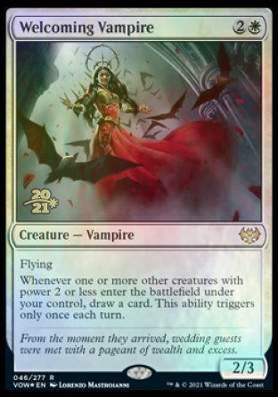 Welcoming Vampire [Innistrad: Crimson Vow Prerelease Promos] | Good Games Adelaide SA
